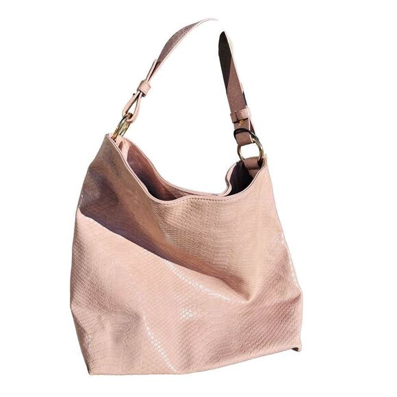 NWT LULU DHARMA pink snake skin boxy bucket - Picture 1 of 8